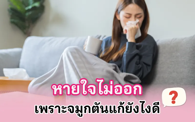 จมูกตันเกิดจากอะไร แก้ยังไงดี? รวมวิธีแก้หายใจไม่สะดวกที่ได้ผลจริง